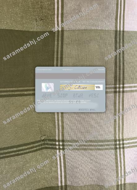 Ireland Bank of Ireland visa debit card photolook back